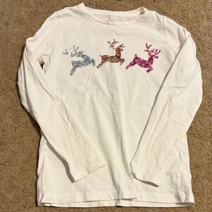 Crewcuts Sequined Reindeer Tshirt